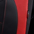 thumbnail image 4 of Fundas para asientos de coche Flying Banner, fibra de carbono, malla de aire, color rojo, 4 of 9