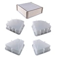 thumbnail image 5 of Molde de resina con gotas de pegamento de cristal, forma de abanico trapezoidal, cuadrado, para mesa de juego de joyas, molde de silicona, 5 of 5