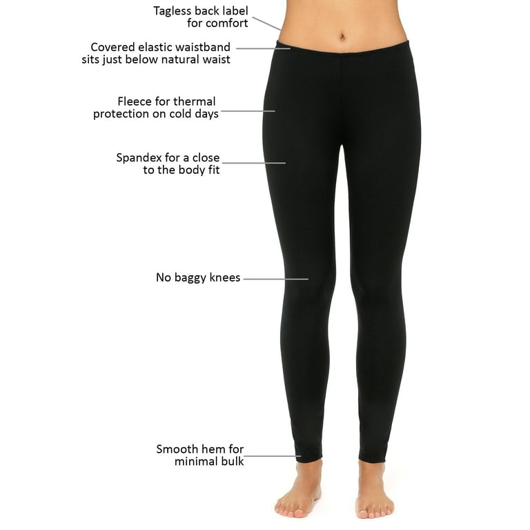Cuddl Duds Stretch Thermal Leggings with Pockets LARGE (6767) in 2024