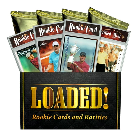 LOADED! Pro Golf Collector's Box: 4 Certified Mint  Rookie Cards - Tiger Woods, Scottie Scheffler, Brooks Koepka, Jack Nicklaus, Xander Schauffele, Bryson Dechambeau
