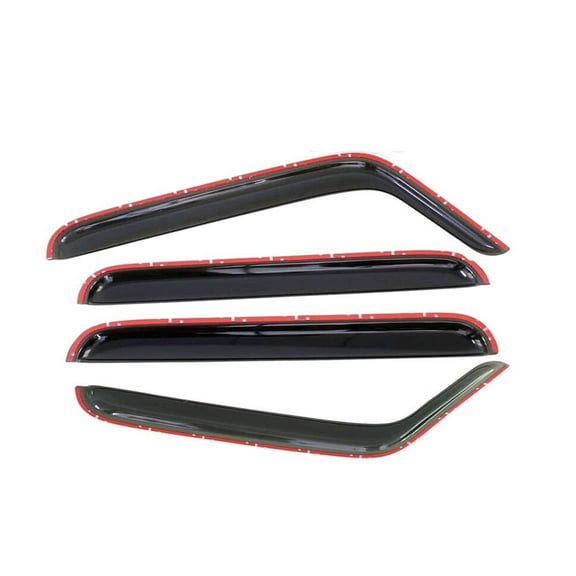EGOESWELL 194249 In-Channel Side Window Deflectors for Cars - Interior Mount Vent Visors & Rain Guards, Seamless Wind Noise Reduction, Enhanced Weather Protection, 4Pcs