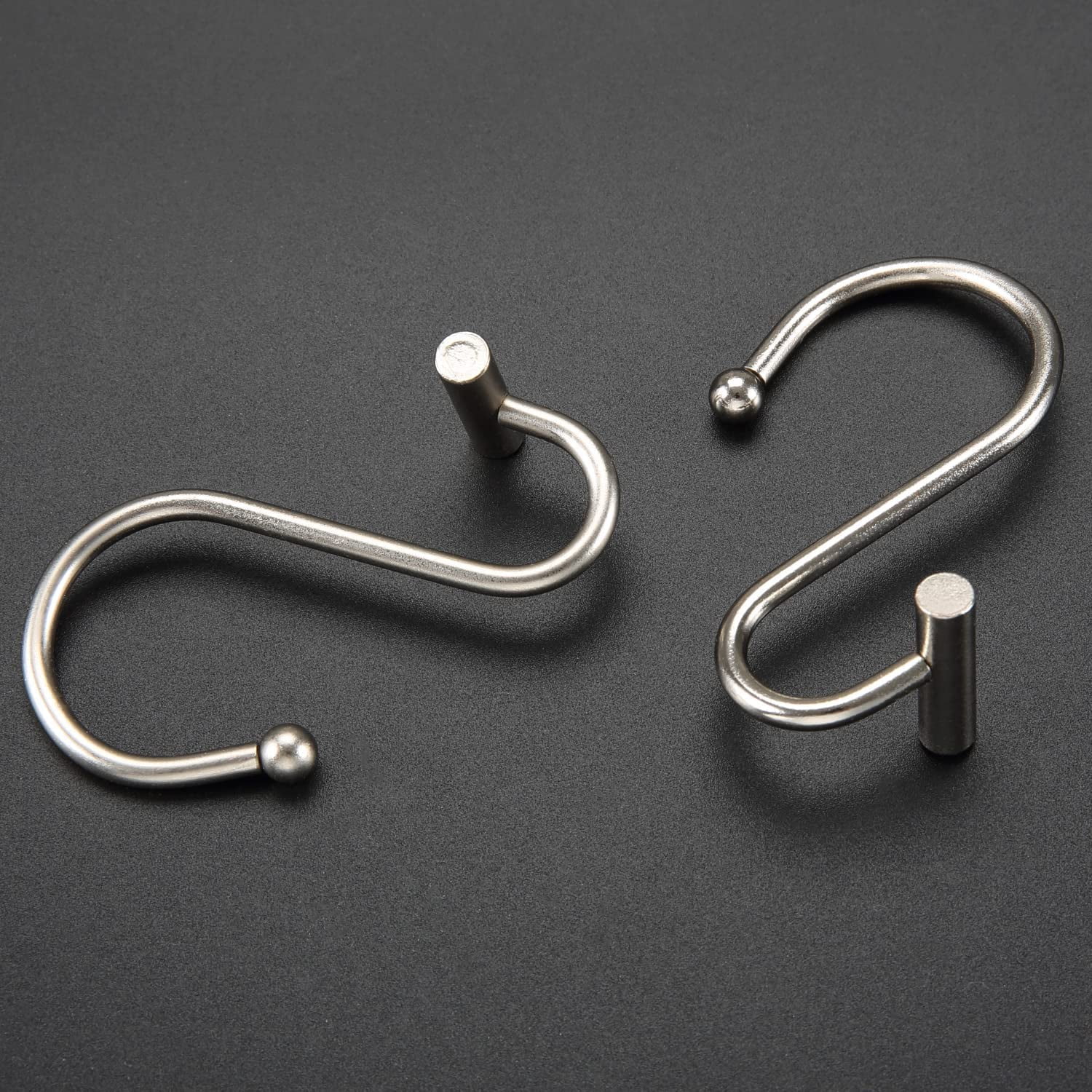 LIHAO Crochets Anneaux De Rideau De Douche En Acier Inoxydable Chroé