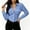 Light Blue, variant on Tqcoqu Women's Long Sleeve Cotton Linen Button Down Blouse with Pocket Front Y2K Collared Shirt Tops,Army Green Women's S-XXL