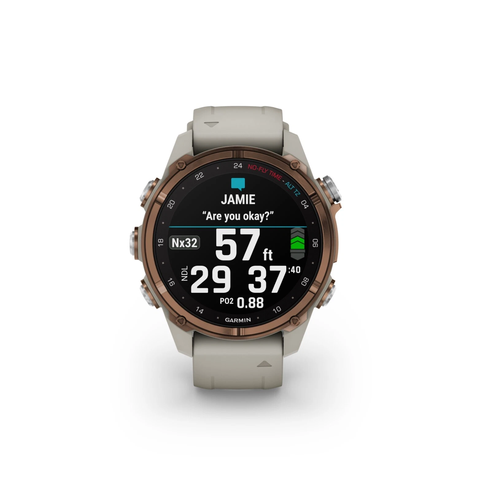 Garmin Descent Mk3i 43 mm w/T2 Transceiver: Titanium Dive Computer +Extra-Long Strap, AMOLED Display, GPS Smartwatch & Wearable4U Gift Bundle (010-02753-13)