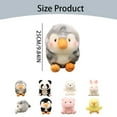 thumbnail image 3 of HUASHENG Jouets Rond Rolly Animal en Peluche Lapin Dragon Mignon Animal Panda Poupée Pingouin Jouet en Peluche Hamster Poupée Poupée, 3 of 5