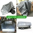 thumbnail image 7 of WSYW 12*16ft Tarps Heavy Duty Waterproof, 10 Mil Silver Poly Tarp Cover, UV Resistant, Rip and Tear Proof Tarpaulin with Grommets and Reinforced Edges for Roof, Patio, Camping, Boat, Pool, 7 of 7