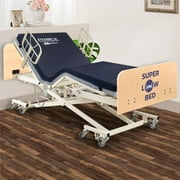 Medacure Ultra Full Electric Ultra Low Adjustable Hospital Bed - 7" - 30" Height, 80" - 88" Length, 36" Width