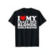 thumbnail image 1 of [100% Cotton] I Love My Hot Blonde Girlfriend I Heart My Blonde Hot GF T-Shirt Casual Soft, 1 of 6