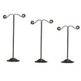 thumbnail image 4 of ziyahi 3x Iron T Bar Earring Necklace Jewelry Display Stand Rack Black-Circle, 4 of 8