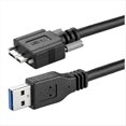 thumbnail image 1 of Cable de Extensión USB 3.0 Tipo A Macho A Micro-B Macho para Cámara, Cable USB 3.0 AM/Micro-B con Tornillos de Bloqueo, 1,5 M, 1 of 5
