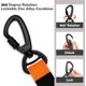 thumbnail image 4 of Strong Dog Leash with Padded Handle Anti-Pull Rope Elastic Training Leash for Medium and Large Dogs in Heavy Pull (110CM-150CM, Black), 4 of 5