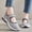 Gray, variant on Woven Orthopedic Shoes, Breathable Mesh Casual Loafers for Diabetic Women, Comfortable Slip On Walking Shoes Lightweight Flat Orthopedic Sneakers for Everyday Office Work