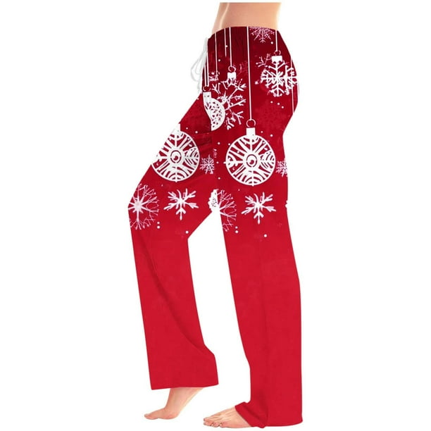 Puyaiuu Womens Flannel Pajama Pant with Drawstring - Winter Warm Buffalo Plaid Pajama Pant - Soft Fleece Pjs Bottom Casual Elastic Waist Lounge Pants Soft Sleep Bottoms Gift