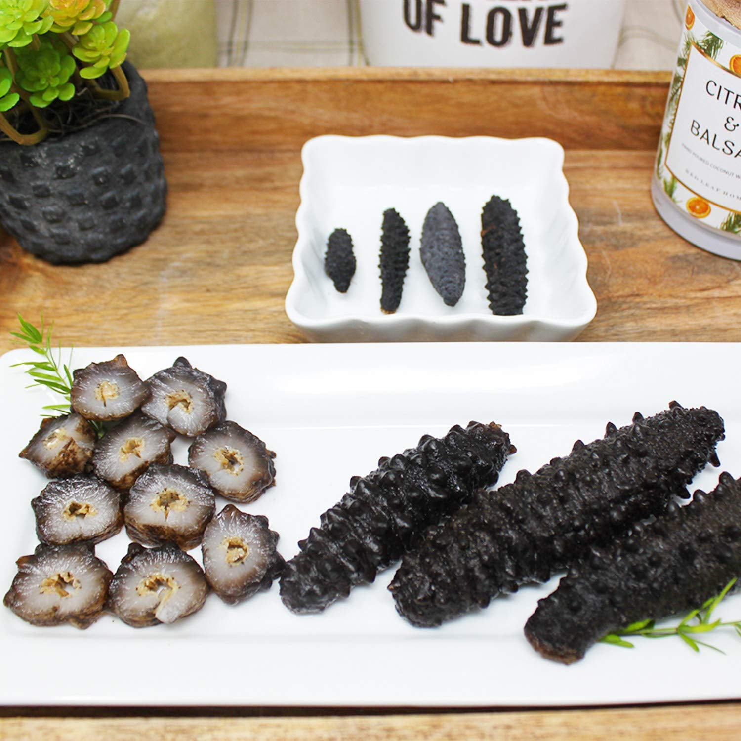 Sun Dried Atlantic Black Pin Sea Cucumber Wild Caugh 120-150pcs 3-4 Years Small 1lb bag