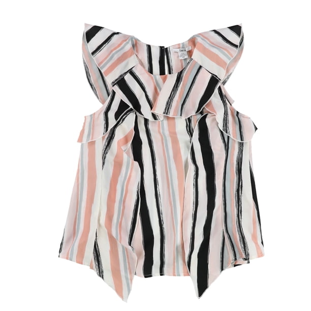 Blusa con volantes y cuello de volantes bar III Rosa Extragrande