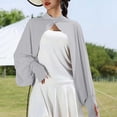 thumbnail image 2 of Cekizud Jackets for Women Lightweight Ice Silk Breathable Sun Protective Cardigan Coat Comfy Hoodless, 2 of 6