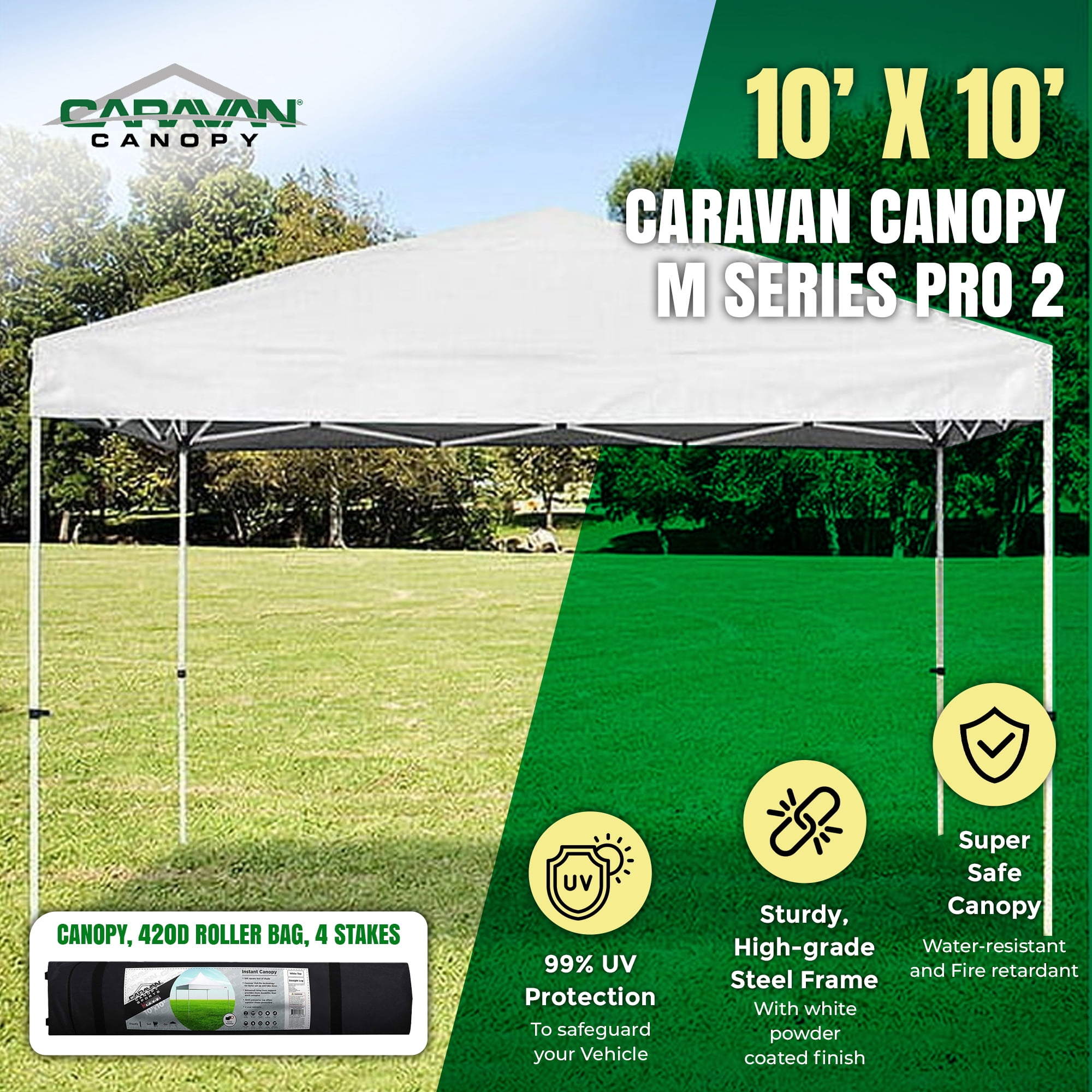 Canopy Caravan CANOPY 0 x White 屋外 タープテント 大型 3m×3m 
