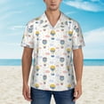 thumbnail image 5 of Picia Hot Air Balloon Gentle Cotton Regular Fit Short Sleeve Casual Hawaiian Shirt for Men-Large, 5 of 8