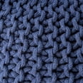 thumbnail image 6 of GDF Studio Poona Indoor Handcrafted Modern Cotton Pouf, Navy, 6 of 9