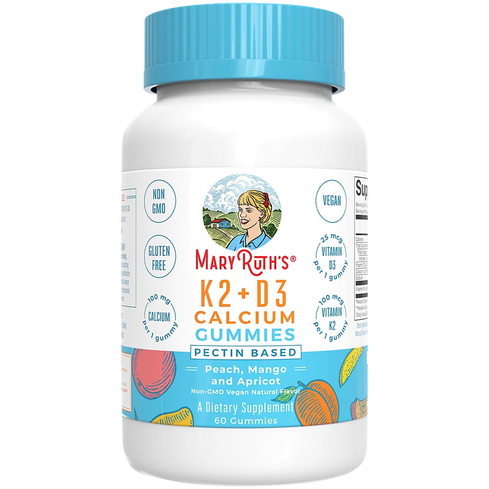scheerapparaat Meyella Datum Vitamin K2 + D3 Calcium Gummies - Bone Health - Peach, Mango & Apricot (60  Gummies) - Walmart.com