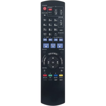 Infared Remote Control N2QAYB000378 Replace for anasonic Blu-ray Disc Player DMPBD60K DMPBD80 DMP-BD601 DMP-BD80 DMP-BD60 DMP-BD80K DMP-BD601K DMP-BD605