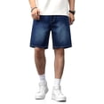 thumbnail image 3 of GINGTTO Men's Relaxed Fit Baggy Denim Shorts, 3 of 7