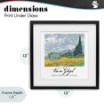 thumbnail image 4 of Stupell Industries Transitional Van Gogh Wheat Field with Cypresses Black Framed Print Under Glass, 13 x 13, by Vintage Hustle, 4 of 8