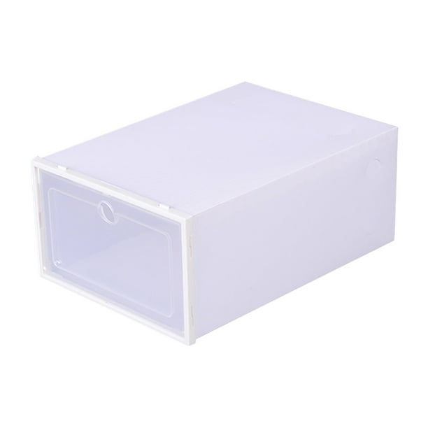 Cube Storage Organizer Box Foldable Shoe Stackable Clear Organizer