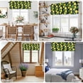 thumbnail image 5 of Summer Fruit Yellow Lemons Valances for Windows,Rod Pocket Valance for Kitchen Bedroom Bathroom Living Room, Watercolor Green Leaves Window Valance Curtain Farmhouse Short Curtains 42x12in, 5 of 9