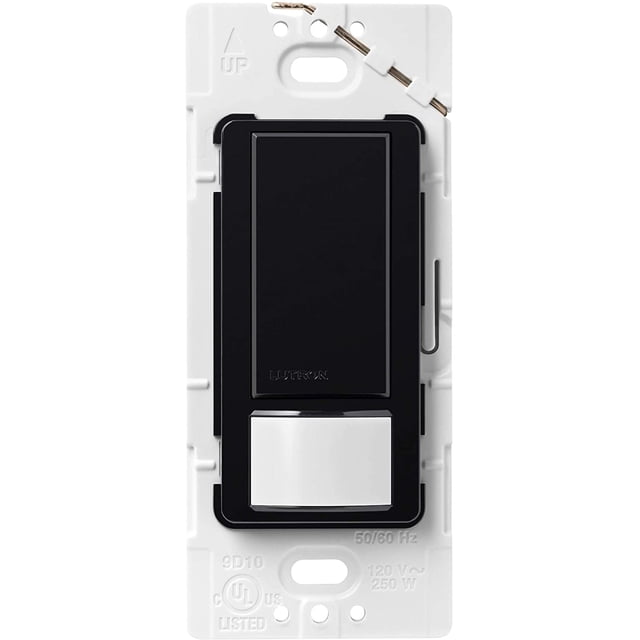 Interruptor de luz con sensor de movimiento Lutron Maestro MS-OPS2-BL negro