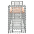 thumbnail image 2 of vidaXL Garden Bench Gabion Design 183x41x60.5 cm Solid Wood Douglas, 2 of 5