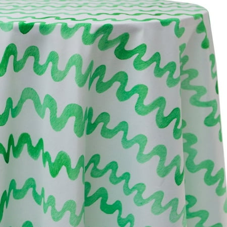 

Ultimate Textile Snake Grass 96-Inch Round Patterned Tablecloth