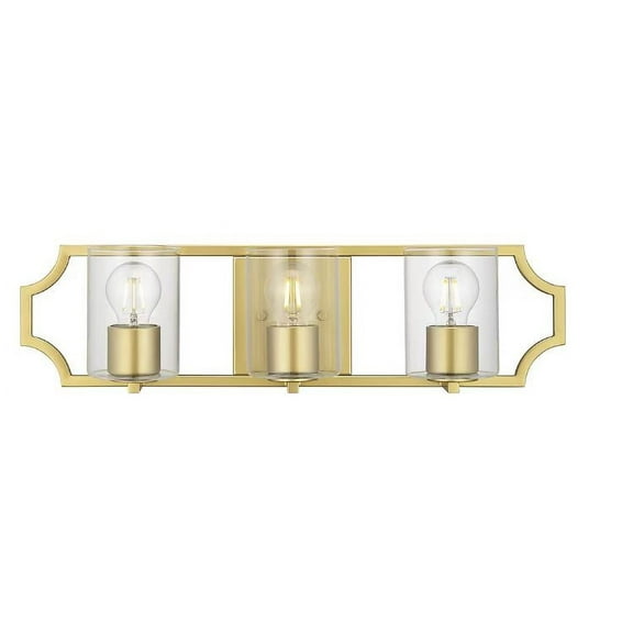 Progress Lighting Teigen 23.5-Inches 3 -Light Gold Traditional Vanity light