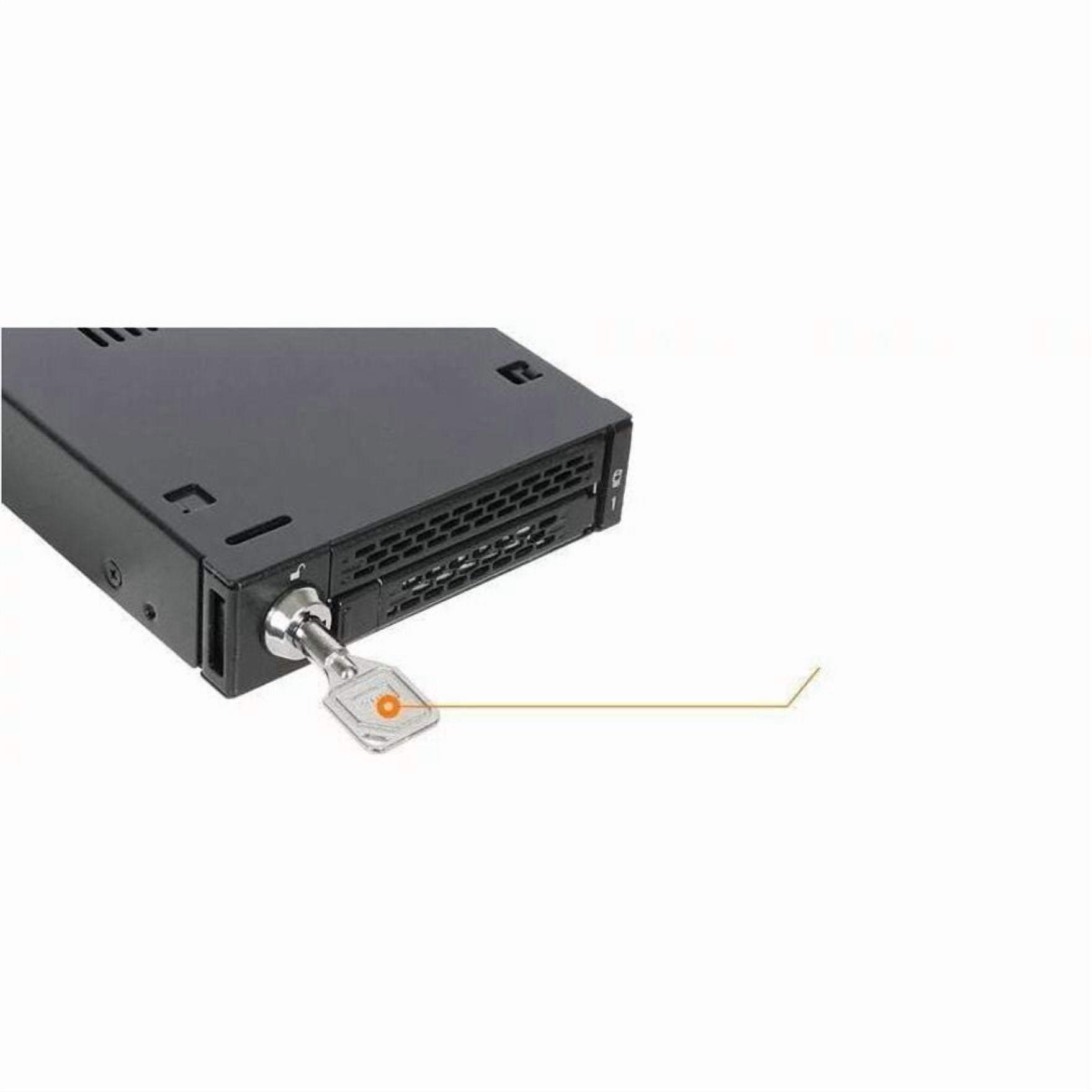 Icy Dock ToughArmor MB833MK-B V2 Drive Enclosure for 3.5" M.2, PCI Express NVMe 4.0 - SFF-8654 SlimSAS Host Interface Internal - Black (mb833mk-bv2)