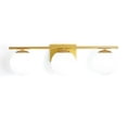 thumbnail image 6 of 3-Light Wall Light Gold Wall Lamp Modern Glass Bathroom Bedroom Lighting Decor, 6 of 13
