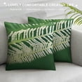 thumbnail image 3 of Nawypu  Tropical Palm Leaves Throw Lumbar Pillow Covers Summer Green Plants Monstera Banana Leaf Farmhouse Decorations Pillow Cases Rectangular Bed Cushion Cover, 3 of 5