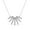 White, variant on Luxe Ray Necklace 18K White Gold over 925 Sterling Silver | Everyday Jewelry for Women, Birthday Gift for Her