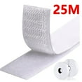 thumbnail image 1 of 1/5/25Meter Touch Fastener Magic Nylon Sticker Self-Adhesive Hook and Loop Fastening Tapes Reusable Gum Strap for Home DIY Craft White 25Meter 20mm Wide, 1 of 6