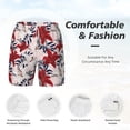 thumbnail image 3 of Rocae Lilies Flowers for Men's Swim Trunks Quick Dry With Two Side Pockets and One Lined Patch PocketSmall, 3 of 9