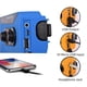 thumbnail image 3 of Wind Up Radio solar Radio solar de emergencia Radio con manivela con batería recargable Alarma SOS A Tomshoo  Azul, 3 of 7