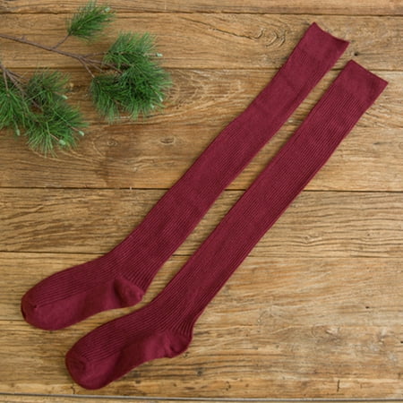 

ANAJOY Hot Sales Women Girl Over Knee High Socks Warm Knit Soft Thigh High Long Socks