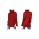 thumbnail image 3 of Suéteres de Cuello Alto de Gran Tamaño para Mujer, Larga de Murciélago, Dobladillo Abierto, Túnica, Suéter de Punto, Tops Vino Tinto L, 3 of 7