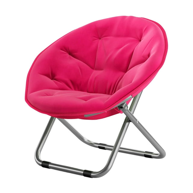 S SERENABLE Chaise Pliante de Camping Chaise Lune Compacte pour Pique-Nique Plein Air Randonnée Sac à Dos Rouge rose