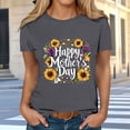 thumbnail image 2 of Busydd Womens T Shirts Fashion Holiday Mother's Day Graphic Tees for Women Casual Round Neck Short Sleeve Going Out Tee Top M, 2 of 5