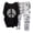 Black, variant on Sentmoon Pajamas for Women Set Linen Short Sleeve Crew Neck Cute Top and Women Pajama Pants with Print Soft Regular Fit Oversized Comfy Sets S-5XL