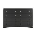 thumbnail image 4 of Prepac Sonoma 8-Drawer Dresser, Black, 4 of 11