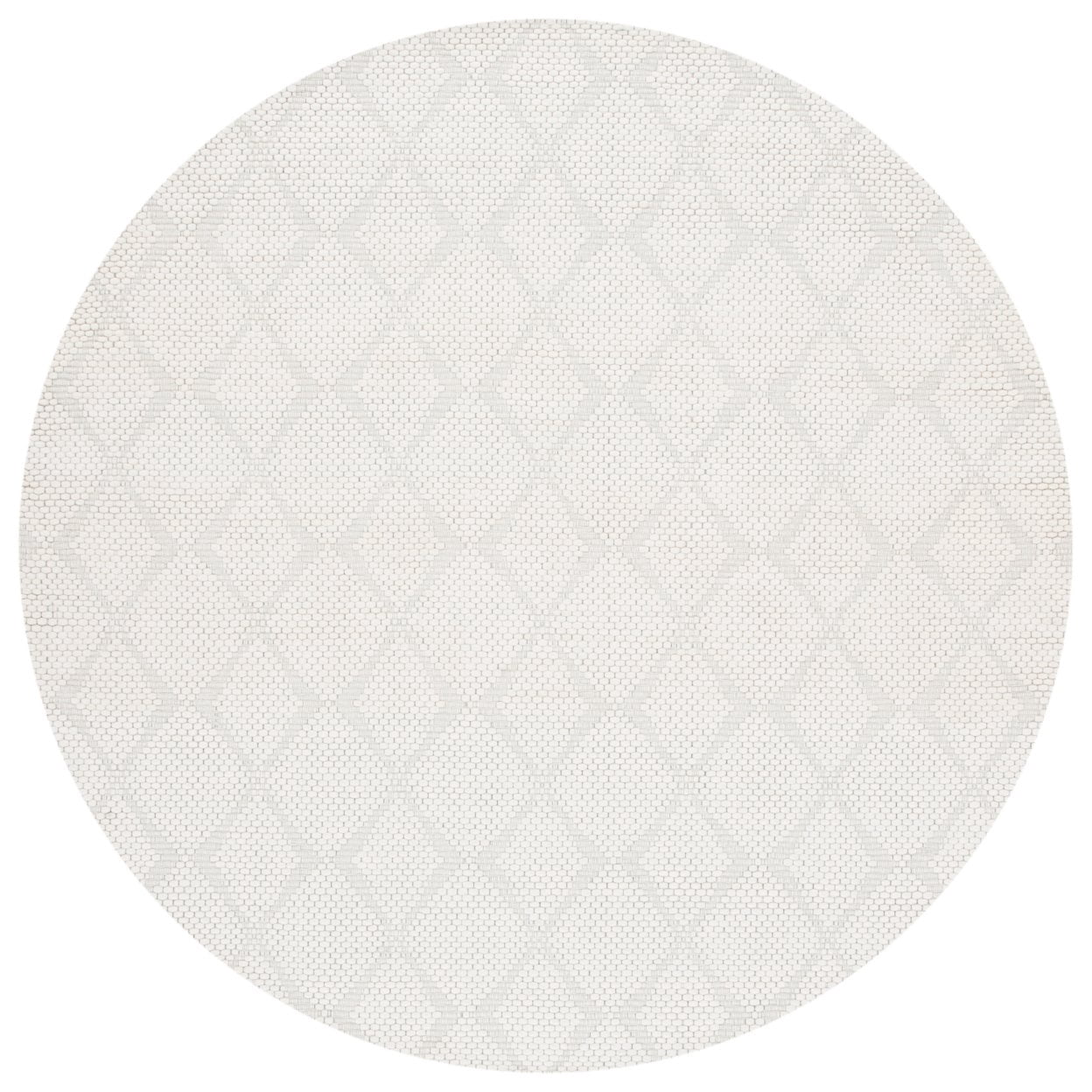 SAFAVIEH Marbella Aria Diamond Area Rug, Ivory, 7' x 7' Round