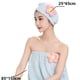 thumbnail image 2 of Falda de ducha absorbente de secado rápido para spa y turbante para secar el cabello (juego de 2 piezas), 2 of 5