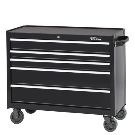 Hyper Tough 41 Wide 5 Drawer Tool Cabinet Black Walmart Com