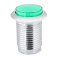 thumbnail image 4 of Reemplazo de botón chapado redondo pequeño de máquina de juego de 32 mm con luz (verde), 4 of 8
